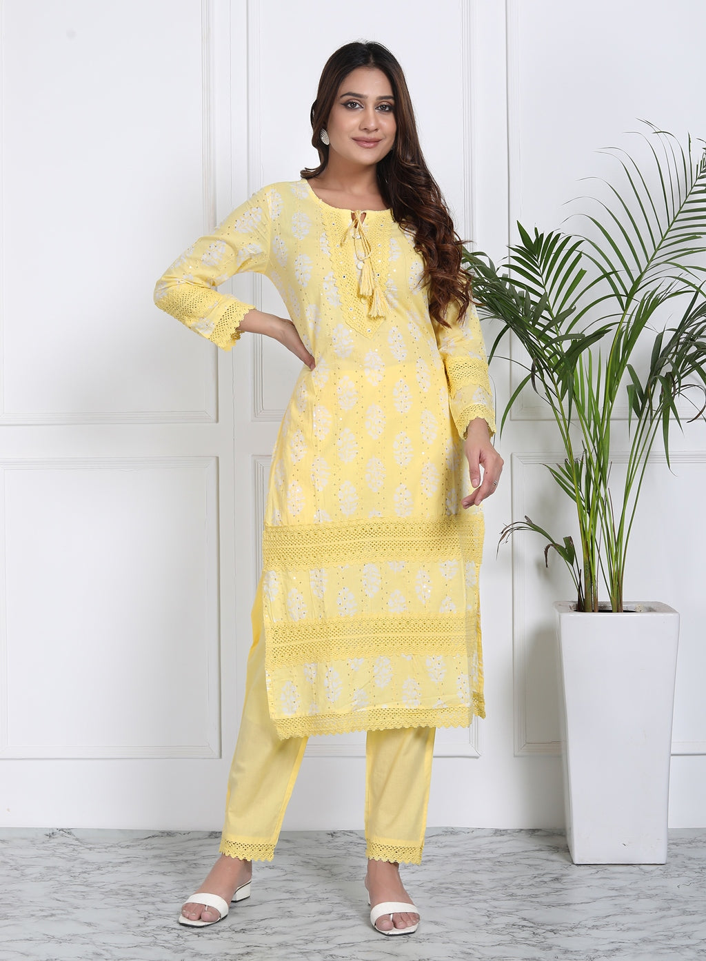 Sunshine yellow suit set