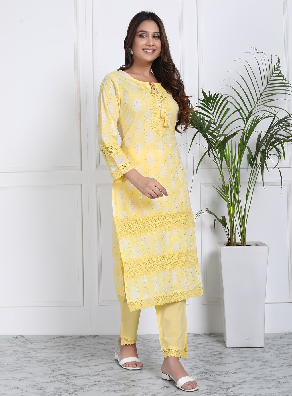 Sunshine yellow suit set