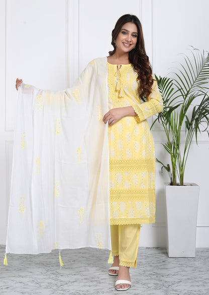 Sunshine yellow suit set