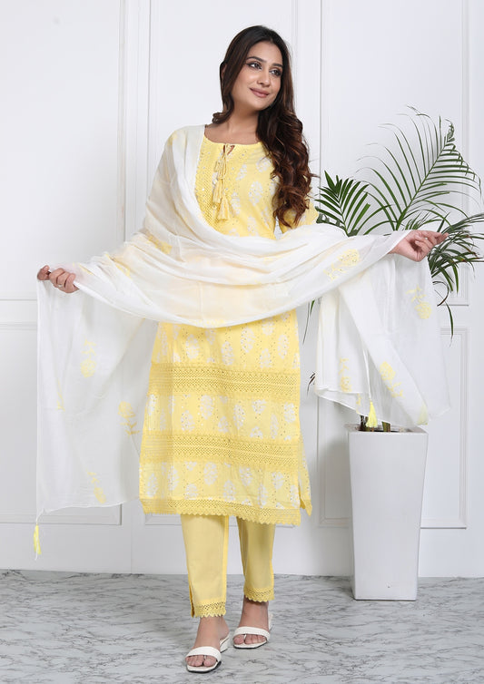 Sunshine yellow suit set