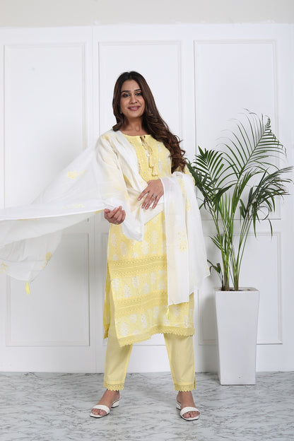 Sunshine yellow suit set