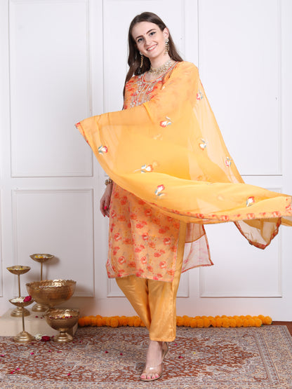 Gulmohar yellow suit set