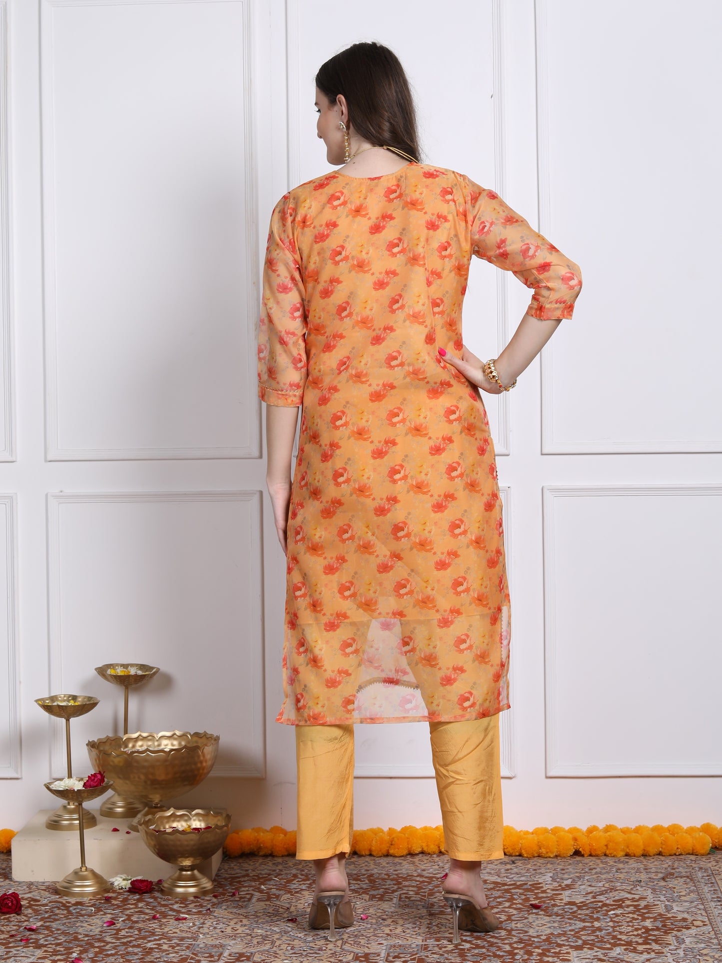 Gulmohar yellow suit set