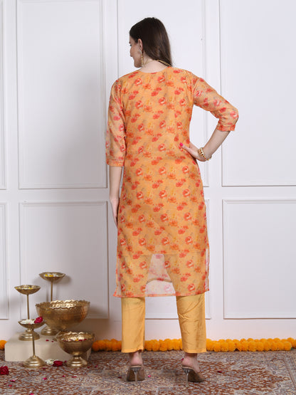 Gulmohar yellow suit set