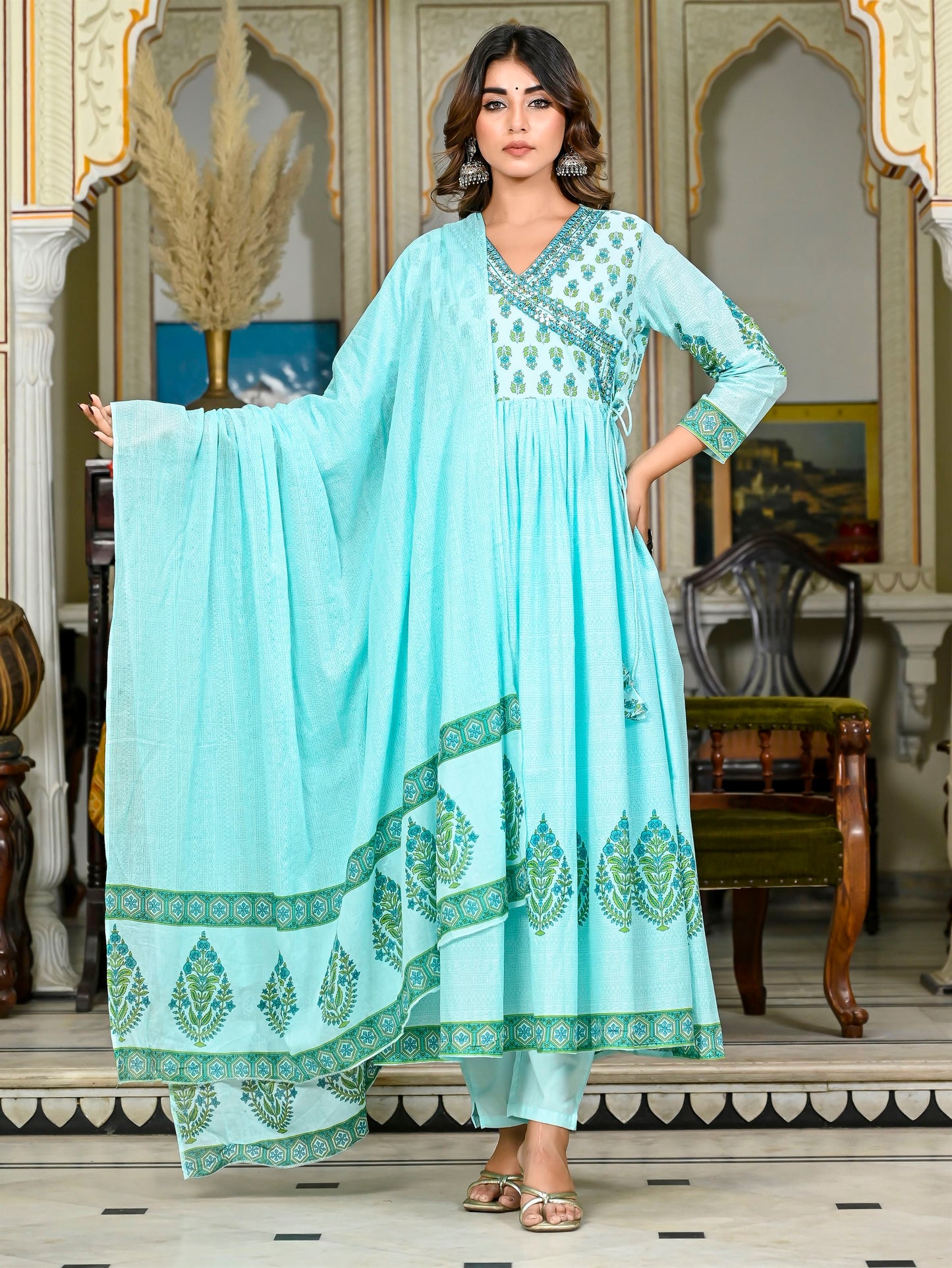 Royal rama anarkali suit set