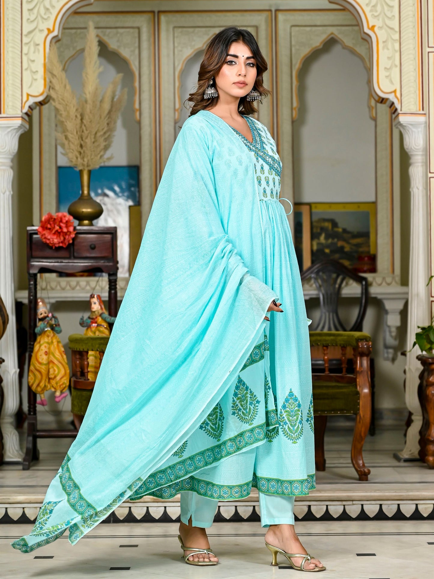 Royal rama anarkali suit set