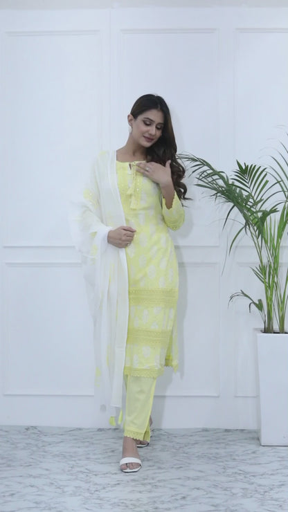 Sunshine yellow suit set